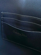 DIOR CD 30 CLUTCH BAG IN BLUE OBLIQUE JACQUARD