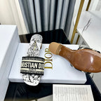 DIOR CD Mule Dway Heeled Slide 45mm Style 61