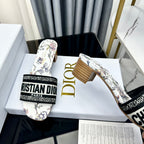 DIOR CD Mule Dway Heeled Slide 45mm Style 82
