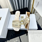 DIOR CD Mule Dway Heeled Slide 45mm Style 83