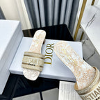DIOR CD Mule Dway Heeled Slide 45mm Style 83