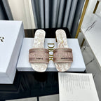 DIOR CD Mule Dway Heeled Slide 45mm Style 81