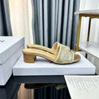 DIOR CD Mule Dway Heeled Slide 45mm Style 80