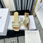 DIOR CD Mule Dway Heeled Slide 45mm Style 80