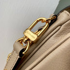 LOUIS VUITTON POCHETTE MÉTIS EAST WEST 21 IN BEIGE MONOGRAM EMPREINTE CALFSKIN EMBOSSED LOGO