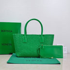 BOTTEGA VENETA Large Cabat 45cm Green Lambskin Ghw
