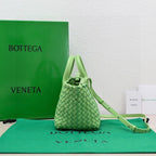 BOTTEGA VENETA Mini Cabat 20cm Green Lambskin Ghw