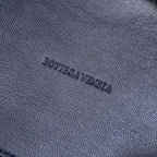BOTTEGA VENETA Mini Cabat 20cm Blue Lambskin Ghw