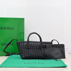 BOTTEGA VENETA Mini Cabat 20cm Black Lambskin Ghw