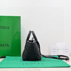 BOTTEGA VENETA Mini Cabat 20cm Black Lambskin Ghw