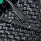 BOTTEGA VENETA Mini Cabat 20cm Black Lambskin Ghw