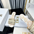 DIOR CD Mule Dway Heeled Slide 45mm Style 86