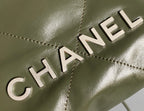 CHANEL HOBO MINI 20CM OLIVE LAMBSKIN