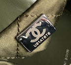 CHANEL HOBO MINI 20CM OLIVE LAMBSKIN