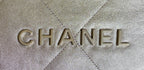 CHANEL HOBO MINI 20CM SILVER LAMBSKIN