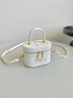 DIOR SIGNATURE VANITY 16 IN WHITE LAMBSKIN