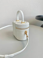 DIOR SIGNATURE VANITY 16 IN WHITE LAMBSKIN