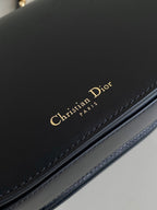 DIOR SIGNATURE HOBO 21 BAG IN BLACK CALFSKIN