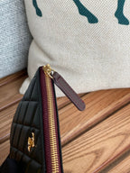 CHANEL CLASSIC SMALL 15 ZIPPED POUCH IN BLACK CALFSKIN