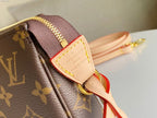 LOUIS VUITTON LV 25S POCHETTE ACCESSOIRES 21 IN BROWN MONOGRAM CANVAS GOLD HARDWARE
