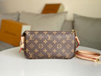 LOUIS VUITTON LV 25S POCHETTE ACCESSOIRES 21 IN BROWN MONOGRAM CANVAS GOLD HARDWARE