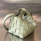 BOTTEGA VENETA SMALL 22 CASSETTE IN EICRU BEIGE LAMBSKIN