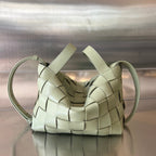 BOTTEGA VENETA SMALL 22 CASSETTE IN EICRU BEIGE LAMBSKIN