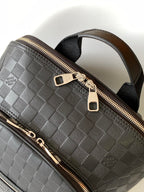 LOUIS VUITTON LV 25S MICHAEL BACKPACK 42 IN EMBOSSED DAMIER INFINI BLACK CALFSKIN