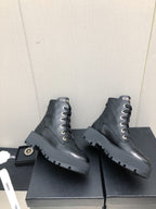 CHANEL MARTIN SHORT BOOTS BLACK LAMBSKIN