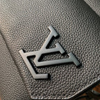 LOUIS VUITTON FASTLINE MESSENGER 23.5 IN DARK BROWN PATENT CALFSKIN
