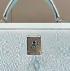 HERMES KELLY 28CM IN BLUE BRUME EPSOM CALFSKIN PALLADIUM HARDWARE