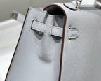 HERMES KELLY 28CM IN GRIS PERLE EPSOM CALFSKIN PALLADIUM HARDWARE