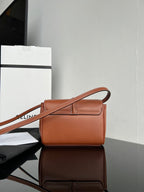 CELINE SOFT 18 CINNAMON BROWN CALFSKIN