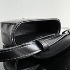 CELINE Triomphe 11 BLACK Shiny Calfskin Handbag