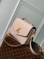 LOUIS VUITTON OXFORD 22 IN BEIGE LAMBSKIN GOLD HARDWARE