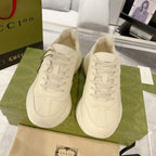 GUCCI Rhyton Trainer Leather White Black