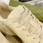 GUCCI Rhyton Trainer Leather White Black