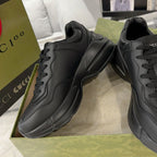GUCCI Rhyton Trainer Leather Black