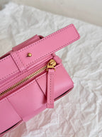 BOTTEGA VENETA CASSETTE 23 IN LIGHT PINK LAMBSKIN