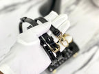 DIOR MICRO LADY 12 BAG IN GLOSSY BLACK LAMBSKIN