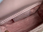 DIOR MICRO LADY 12 BAG IN LIGHT PURPLE LAMBSKIN