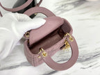 DIOR MICRO LADY 12 BAG IN LIGHT PURPLE LAMBSKIN
