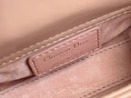 DIOR MICRO LADY 12 BAG IN CAMEL BEIGE LAMBSKIN