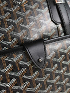 AMBASSADE DOCUMENT CASE 35 IN BLACK GOYARDINE CANVAS