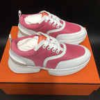 HERMES GIGA SNEAKER HOT PINK MIX WHITE CALFSKIN