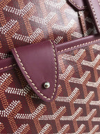 AMBASSADE DOCUMENT CASE 35 IN WINE RED GOYARDINE CANVAS