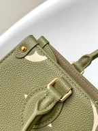 LOUIS VUITTON ONTHEGO PM 25CM GREEN WHITE