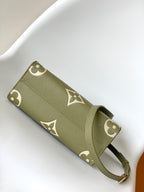 LOUIS VUITTON ONTHEGO PM 25CM GREEN WHITE