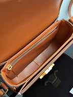 CELINE TRIOMPHE TEEN 22 CINNAMON BROWN COWHIDE