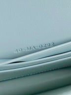 DIOR LADY 21 CHAIN BAG IN LIGHT BLUE LAMBSKIN